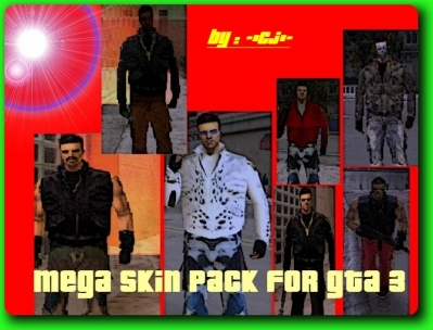 Mega Skin Pack For GTA 3